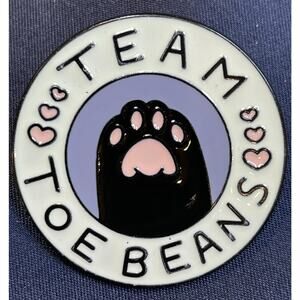 Cat Dog Paw Enamel Lapel Jacket Pin Brooch Team Toe Beans Heart Round